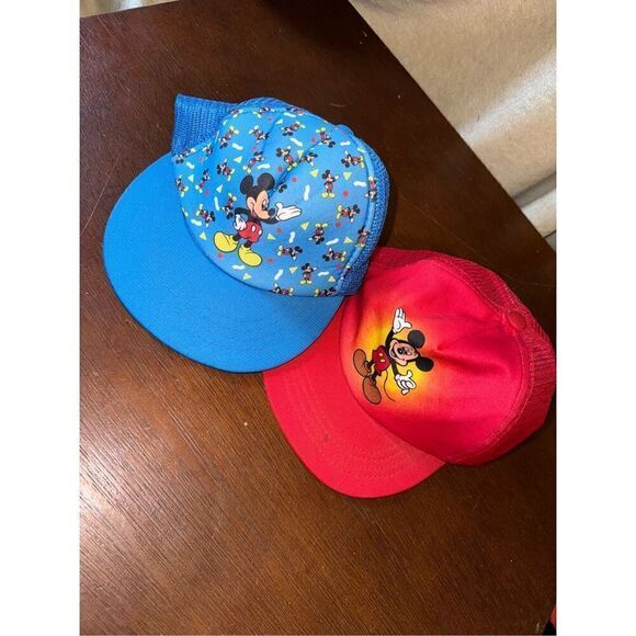 Vintage Disney Mickey Mouse children’s set of 2 trucker hats - Picture 1 of 8